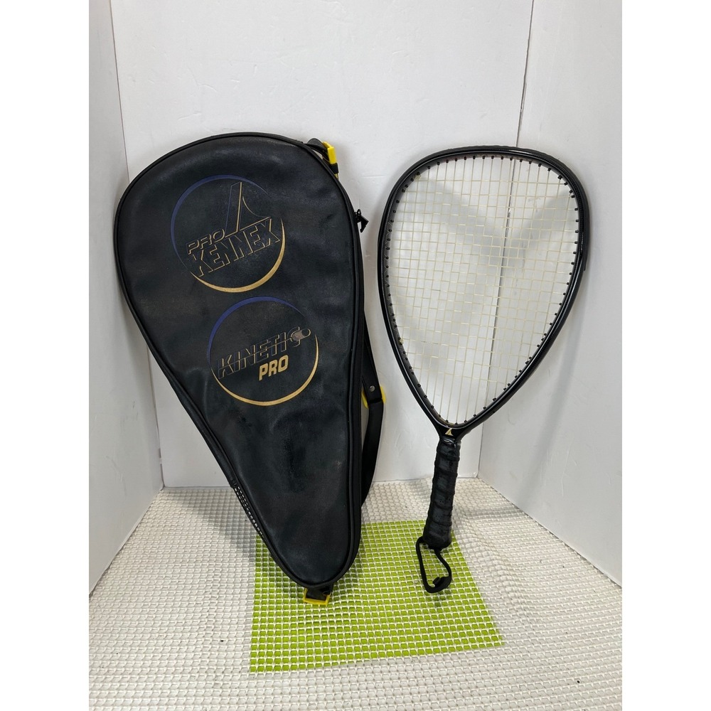 Pro Kennex Kinetic Pro Racquetball Racket with SMI 10g Cover Black Summer Tennis